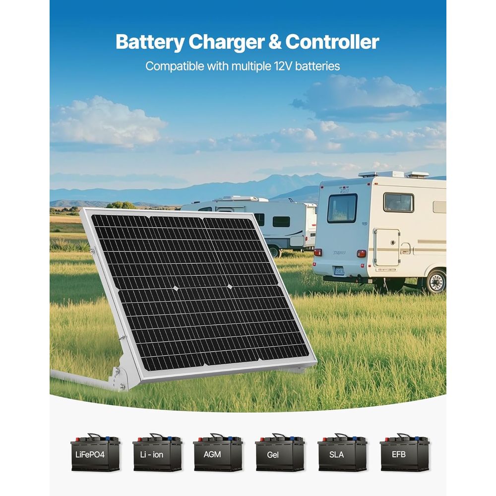 50W 12V Solar Battery Trickle  - Solar Panel review and price