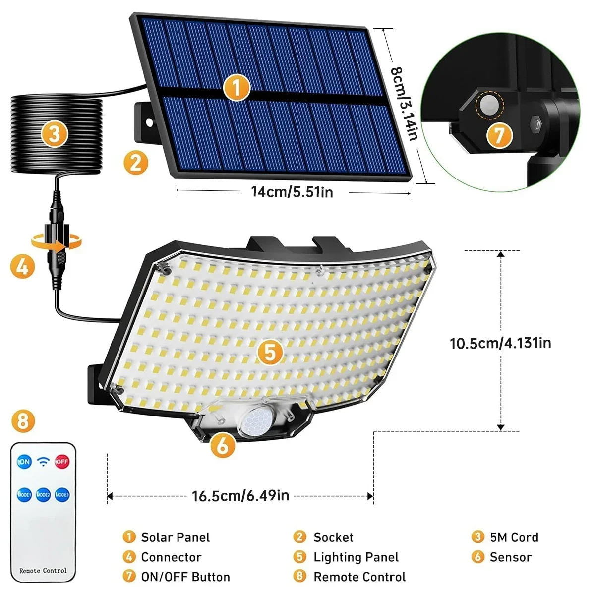 234LED Solar Outdoor Lights Mo - Solar Lamp review and price