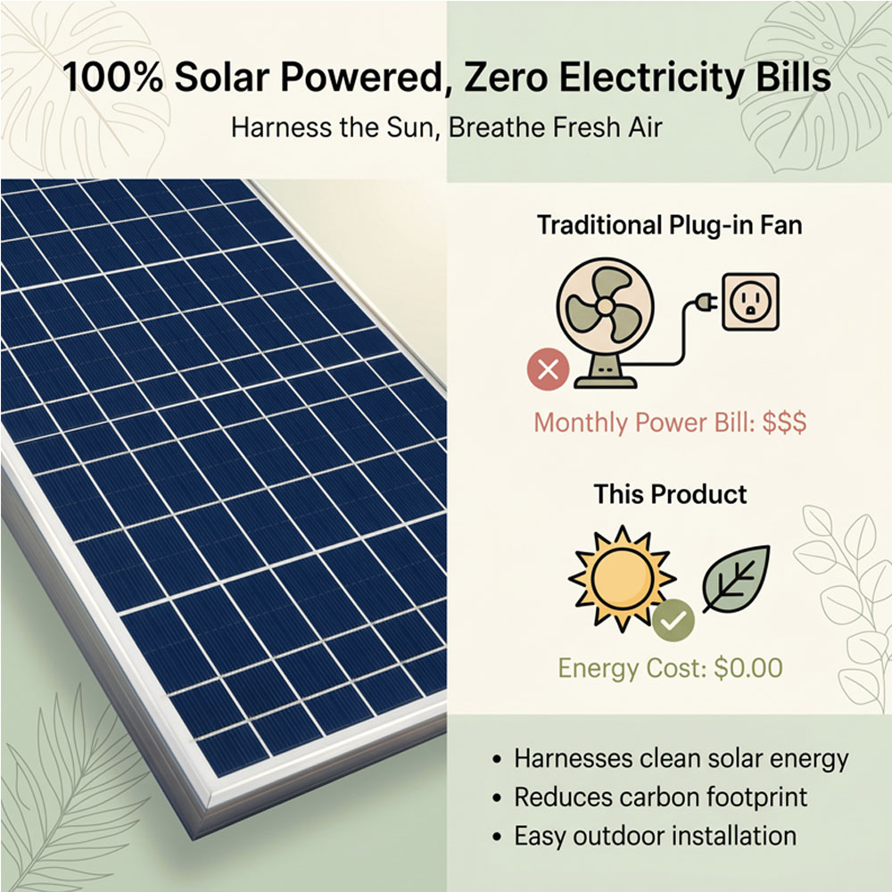 10W 18V Solar Powered Dual Fan - Solar Panel 200W review and price