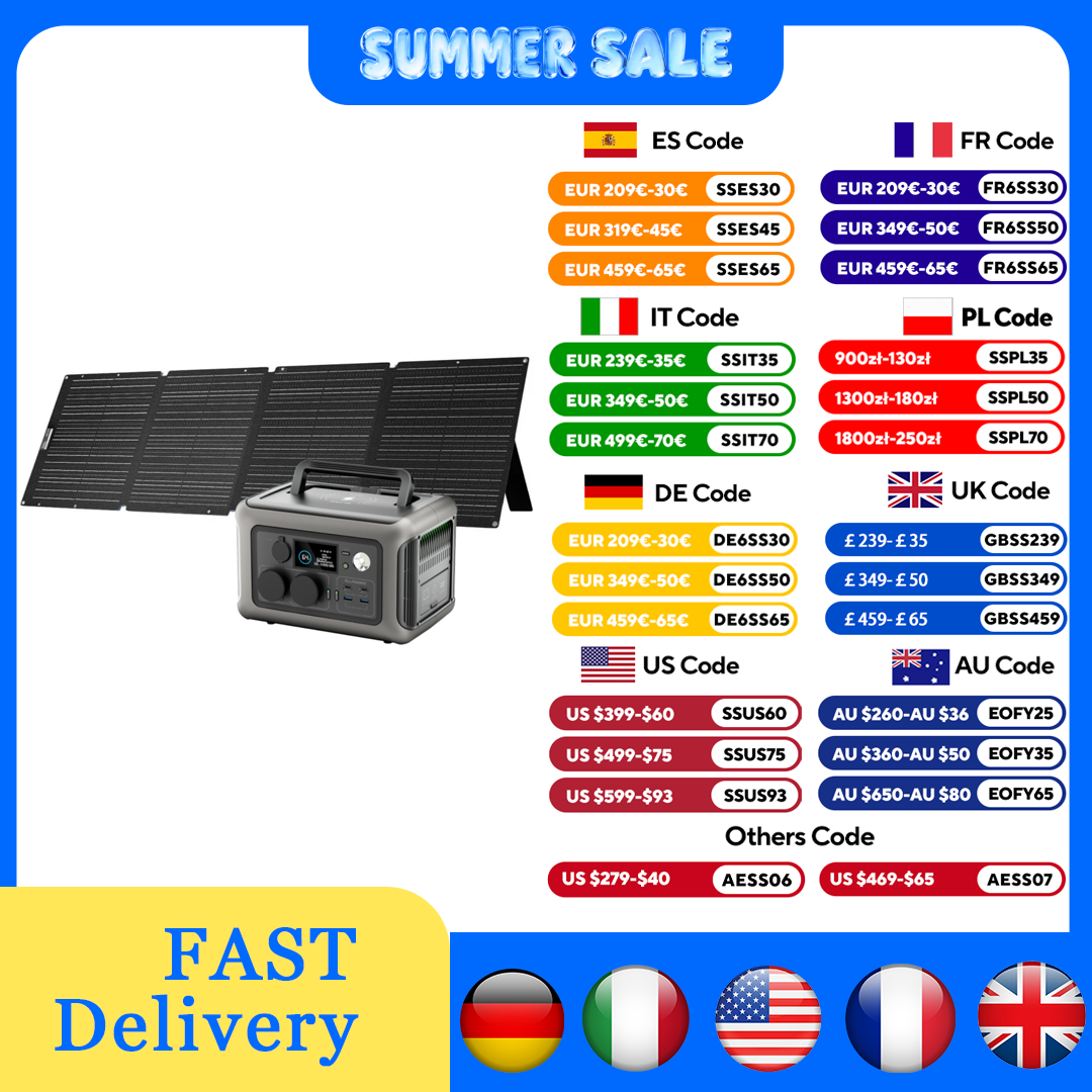ALLPOWERS R600 Power station 2 - Solar Panel 200W review and price