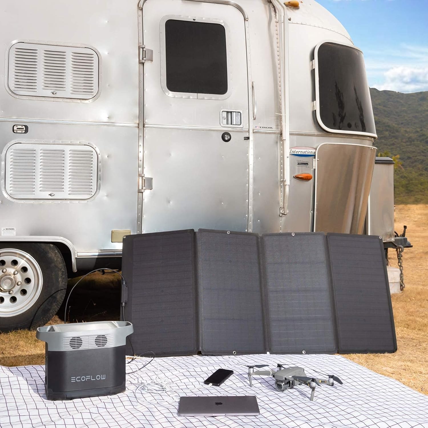 160 Watt Foldable Solar Panel  - Portable Power Station review and price