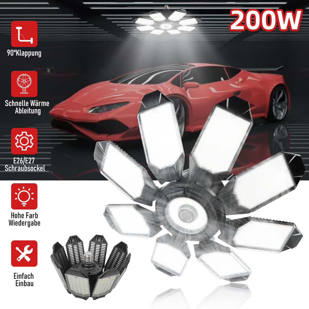 200W Powerful Garage Light LED - Solar Panel 200W review and price