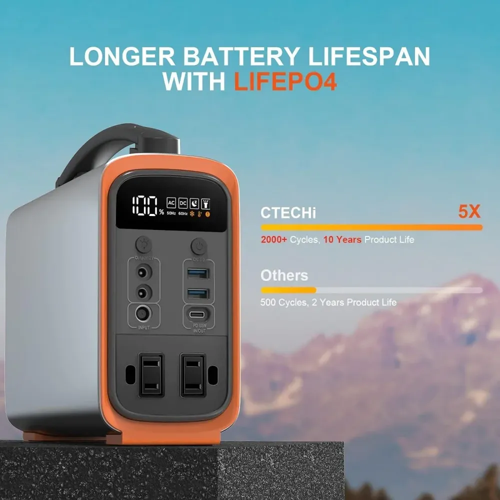 320Wh Lifepo4 Portable Power S - Solar Generator review and price